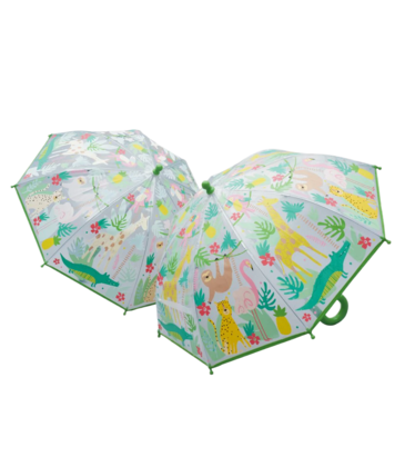 Floss & Rock Floss & Rock Color Changing Umbrella - Jungle
