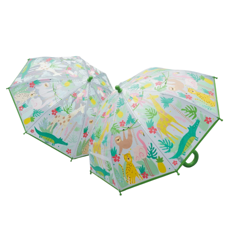 Floss & Rock Floss & Rock Color Changing Umbrella - Jungle