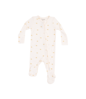 Angel Dear Angel Dear Zipper Footie - Simple Suns