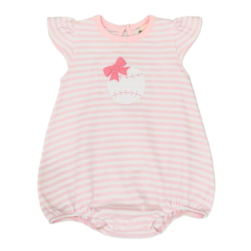 Luigi Luigi Baseball Bow Stripe Flutter Bubble