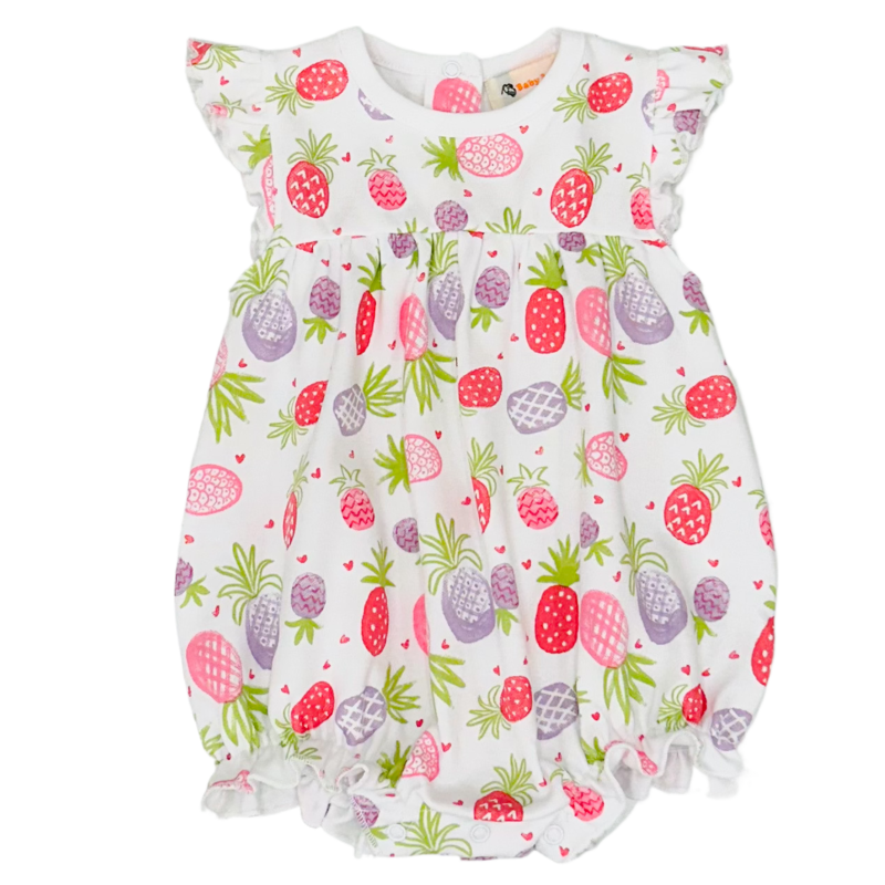 Luigi Luigi Pineapple Print Flutter Bubble