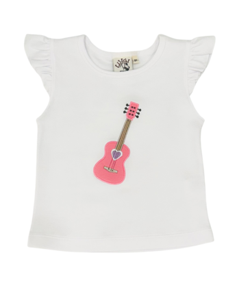 Luigi Luigi Guitar Flutter Sleeve Top