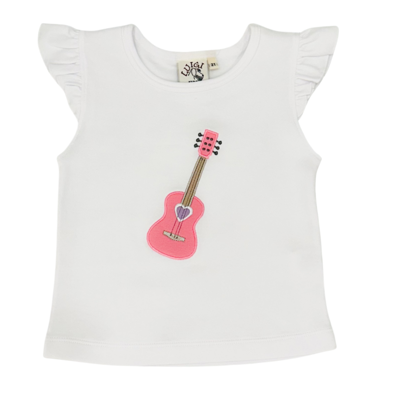 Luigi Luigi Guitar Flutter Sleeve Top
