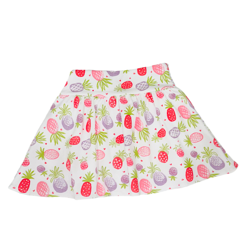 Luigi Luigi Pineapple Print Skort