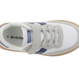 Victoria Oslo Faux Leather Trainers - Marino