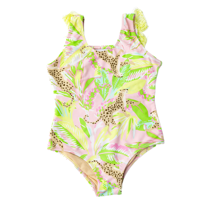 Shade Critters Palm Beach Leopard Fringe Back 1pc