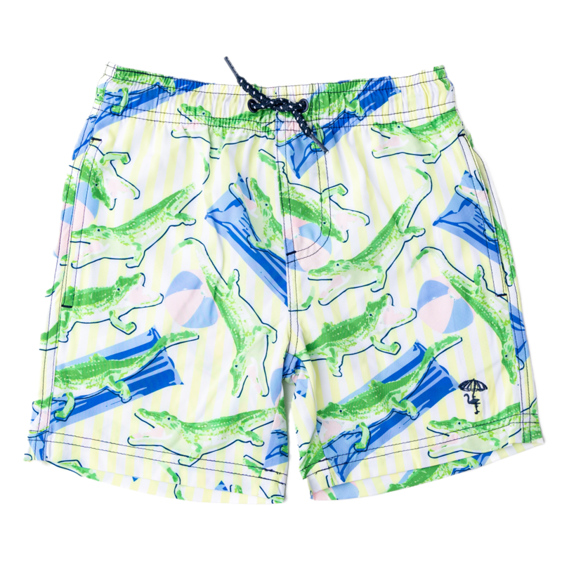 Shade Critters Beach Gator Swim Trunks