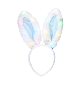 Mud Pie Mud Pie Blue Light-Up Bunny Headband