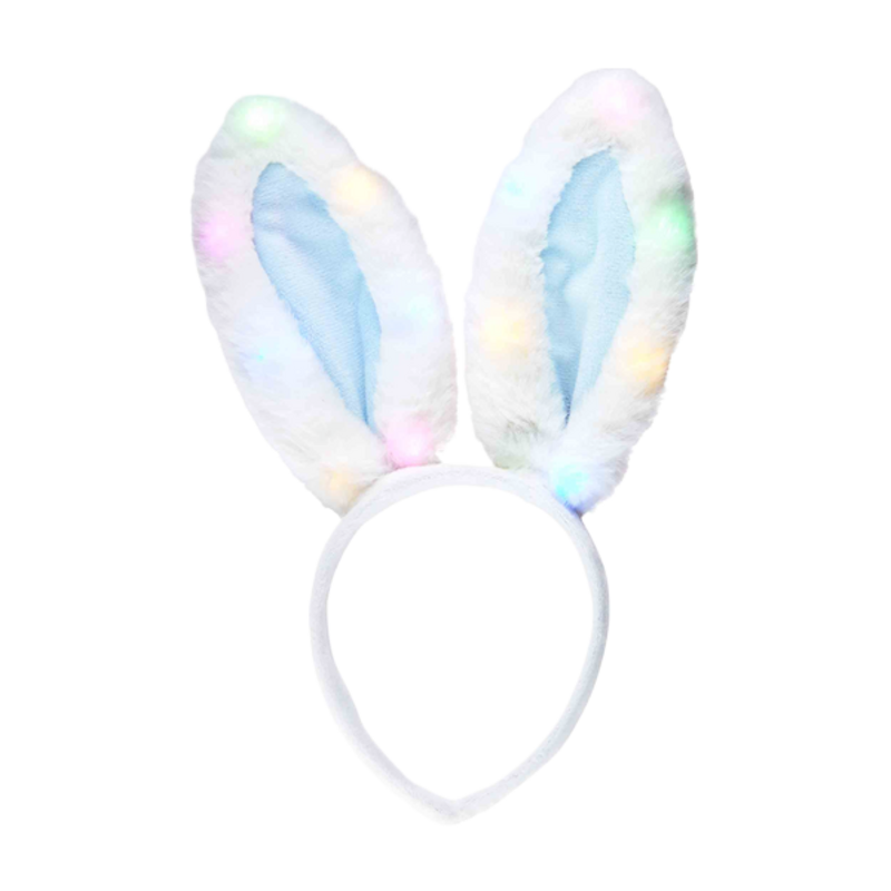 Mud Pie Mud Pie Blue Light-Up Bunny Headband