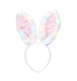 Mud Pie Mud Pie Pink Light-Up Bunny Headband