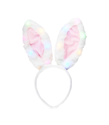 Mud Pie Mud Pie Pink Light-Up Bunny Headband