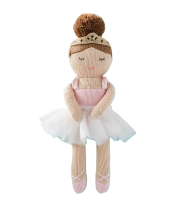 Mud Pie Mud Pie Brunette Princess Rattle