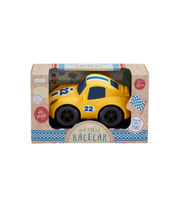 Mud Pie Mud Pie Yellow Toy Race Car