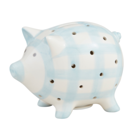 Mud Pie Mud Pie Blue Light-Up Piggy Bank