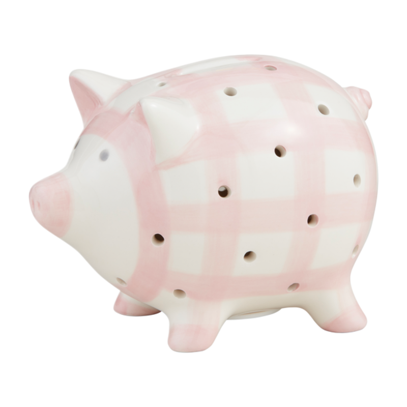 Mud Pie Mud Pie Pink Light-Up Piggy Bank
