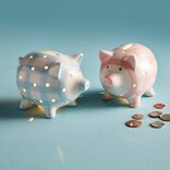 Mud Pie Mud Pie Pink Light-Up Piggy Bank