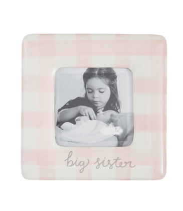 Mud Pie Mud Pie Big Sis Gingham Frame