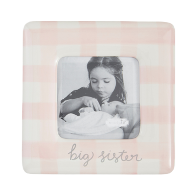 Mud Pie Mud Pie Big Sis Gingham Frame