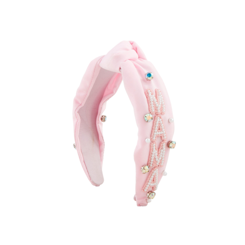 Mud Pie Mud Pie Pink Mama Beaded Headband