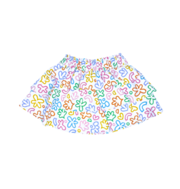 Nella June Nella June Ruffle Skirt - Rainbow Doodle