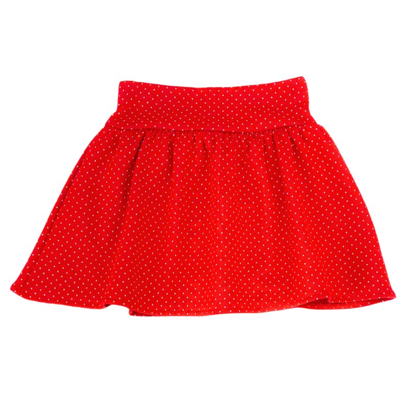 Luigi Luigi Red Polka Dot Print Skort