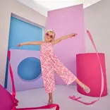 Bisby Bisby Pink Zig Zag Jennifer Jumpsuit