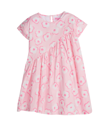 Bisby Bisby Marshmallow Floral Swoop Dress