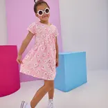 Bisby Bisby Marshmallow Floral Swoop Dress