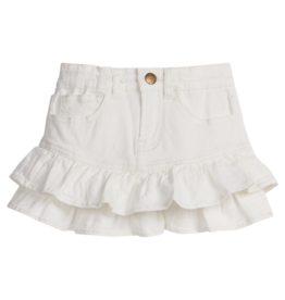 Bisby Bisby Ivory Denim Mini Skort
