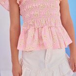 Bisby Bisby Ivory Denim Mini Skort