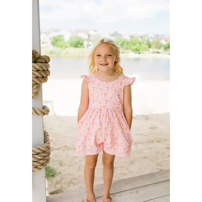 Ollie Jay Macie Romper - Seagull