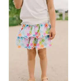 Ollie Jay Ruffle Skort - Palm Tree