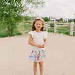 Ollie Jay Ruffle Skort - Palm Tree