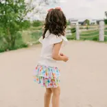 Ollie Jay Ruffle Skort - Palm Tree