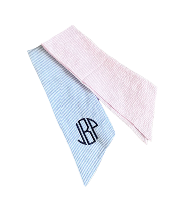 Bits & Bows Bits & Bows Seersucker Wreath/Swaddle Sash - Pink