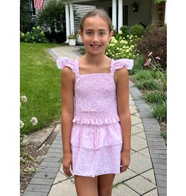 Be Elizabeth Be Elizabeth Smocked Skirt - Pink Floral