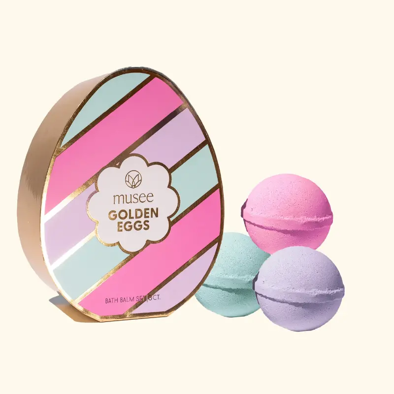 Musee Golden Egg Mini Bath Balm Set