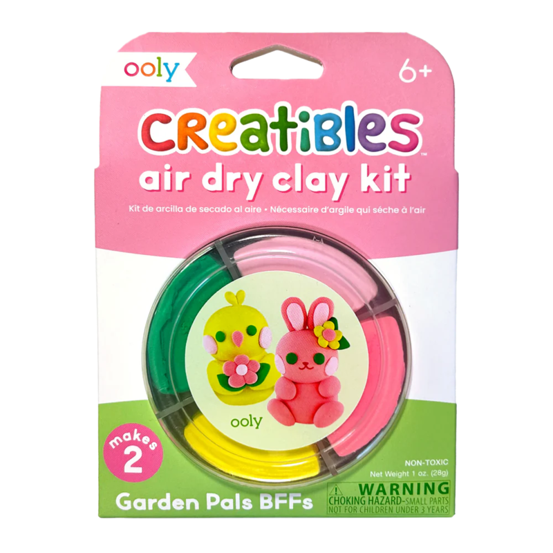 Ooly Ooly Creatibles Mini Air Dry Clay Kit - Garden Pals