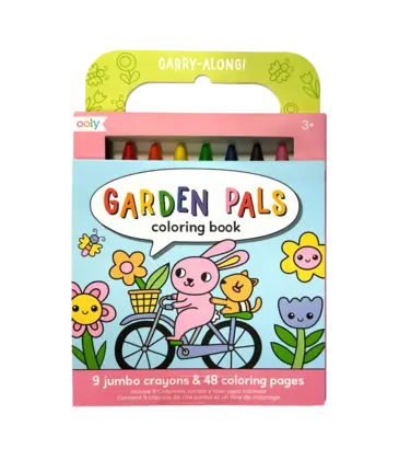 Ooly Ooly Carry Along Coloring Book Set - Garden Pals