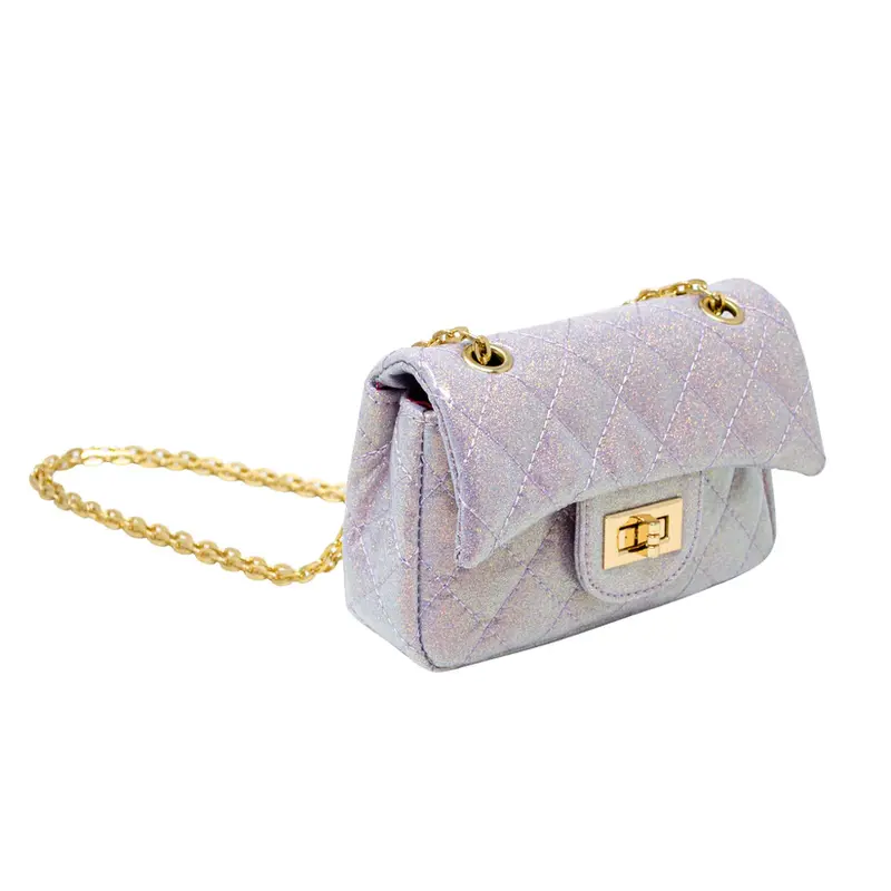 Zomi Gems Zomi Gems Classic Quilted Sparkle Purse - Baby Purple
