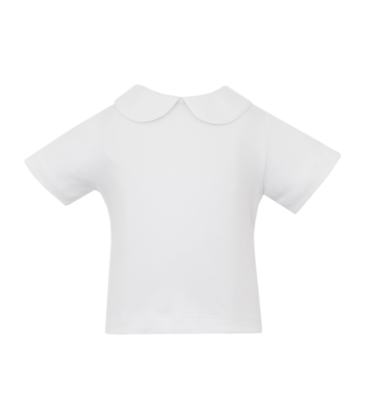 Petit Bebe Petit Bebe White Peter Pan Collar Shirt