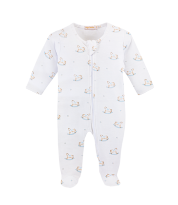 Baby Club Chic Baby Club Chic Rocking Horse Zipper Footie