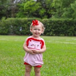 Trotter Street Kids Trotter Street Kids Mouse Embroidery Ruffle Sunsuit