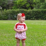 Trotter Street Kids Trotter Street Kids Mouse Embroidery Ruffle Sunsuit