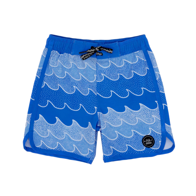 Feather 4 Arrow Feather 4 Arrow Cosmic Waves Boardshort - Marina Blue