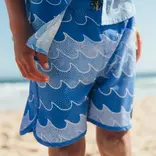 Feather 4 Arrow Feather 4 Arrow Cosmic Waves Boardshort - Marina Blue