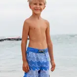 Feather 4 Arrow Feather 4 Arrow Cosmic Waves Boardshort - Marina Blue