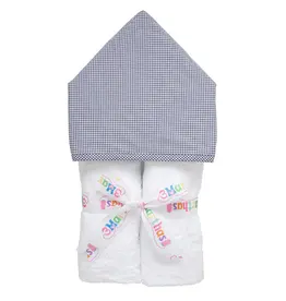 3 Marthas 3 Marthas Small Navy Check Everykid Towel