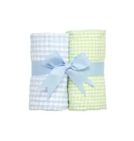 3 Marthas 3 Marthas Train Set of Two Burp Cloths