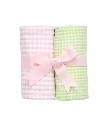 3 Marthas 3 Marthas Tulip Set of Two Burp Cloths